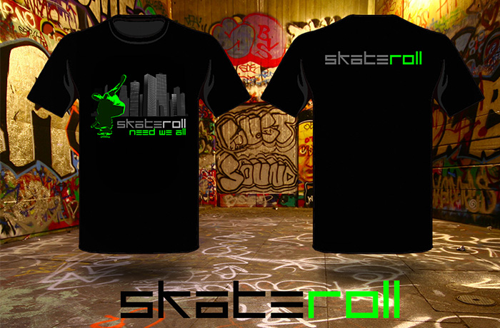 Projekt nadruku na koszulkę - SkateRoll